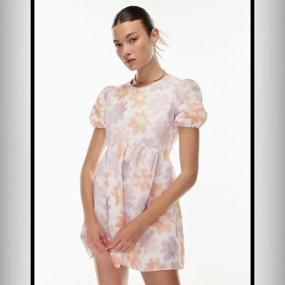 Aritzia Sunday Best Floral Puff Sleeve Dress - Picture 2 of 5
